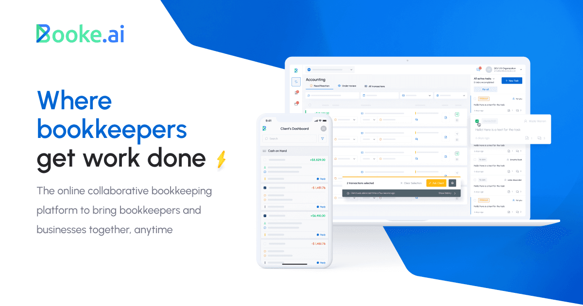 Screenshot of Booke AI – Invoice & Receipt OCR AI