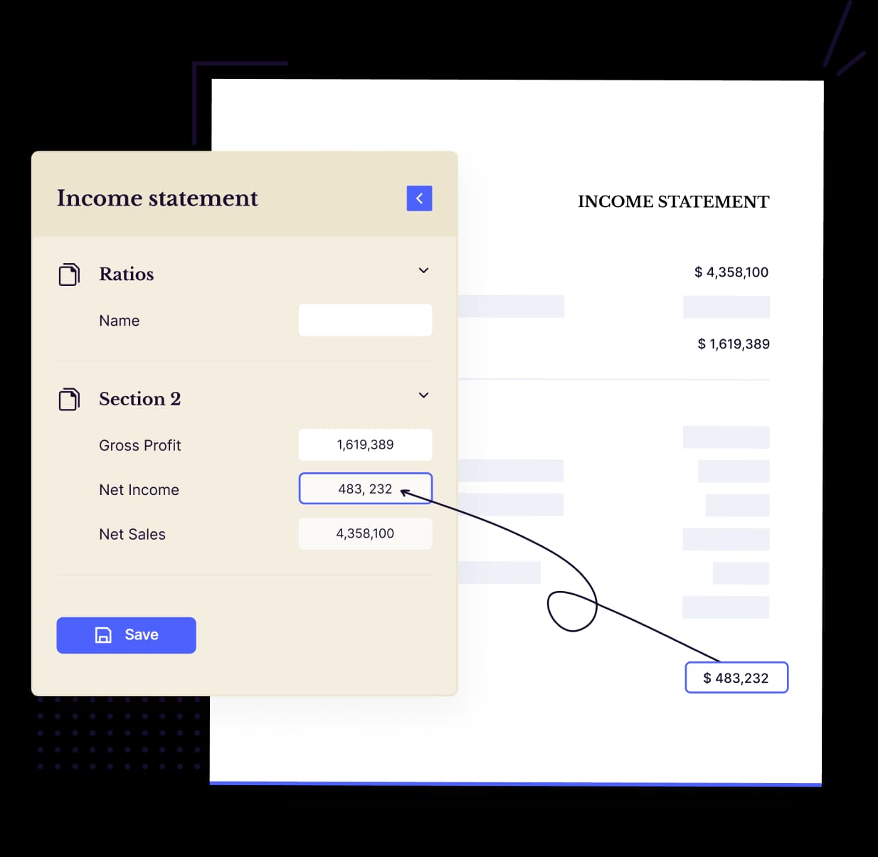 Screenshot of Data Extraction