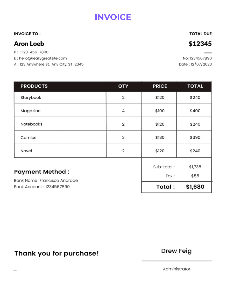 Screenshot of Automate Invoice Processing
